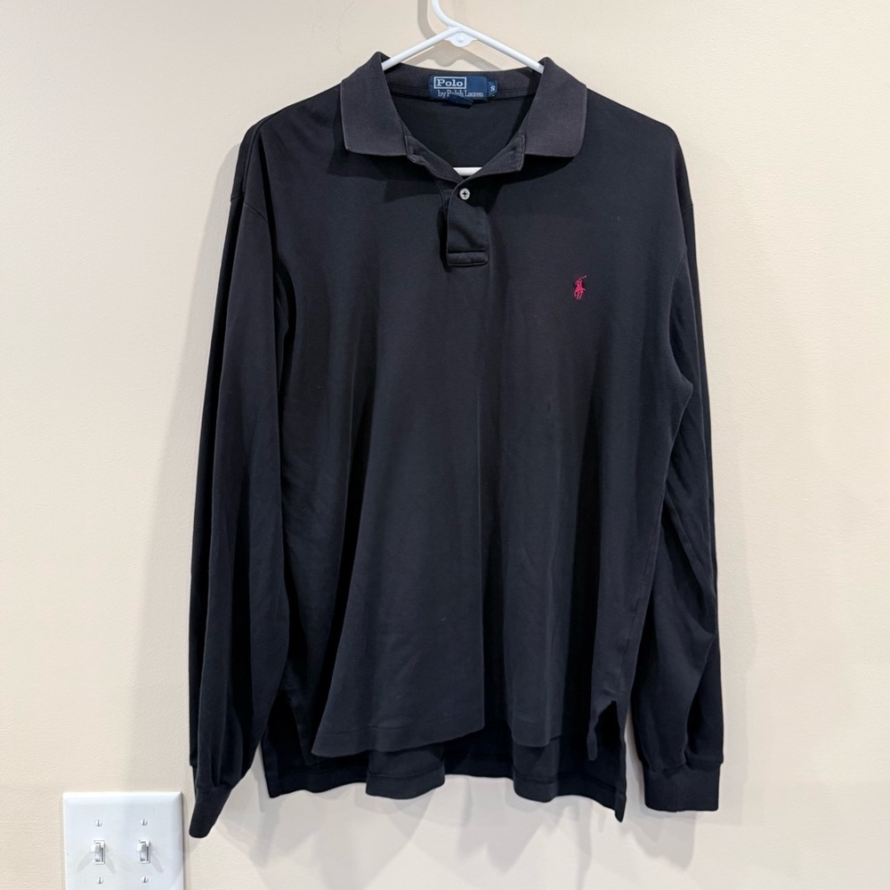 🔥Polo by Ralph Lauren Men's Black Long Sleeve Shirt🔥